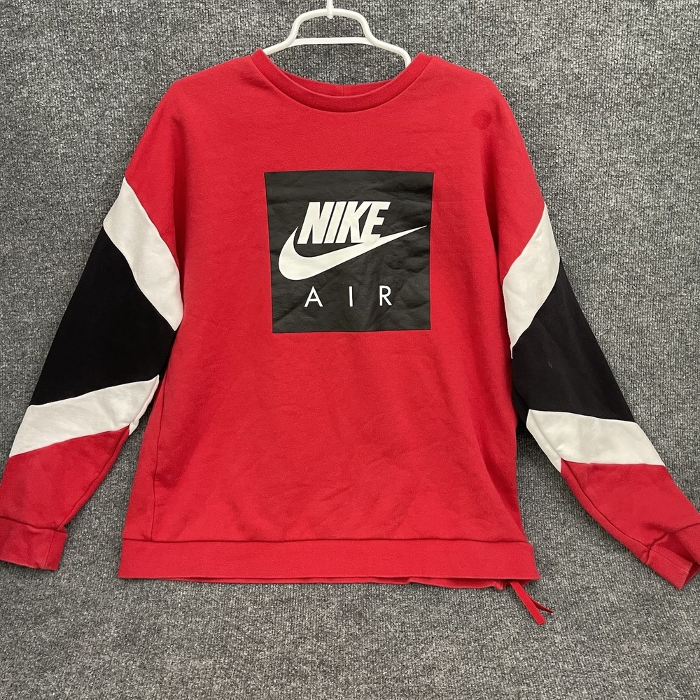 Nike Air Pullover Sweater Men's Sz L Crewneck Red CD9220-687